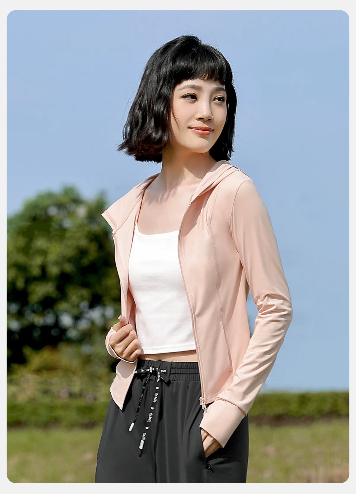 ActiveGo 2025 Estate Nuovo Originale Filato Abbigliamento Banana Intimo Stesso Stile Protezione Solare Maglietta All'aperto Fresco Traspirante Sensazione di Ghiaccio_voghion.com