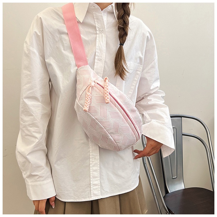 001 Minimalist Casual INS For Women Fresh Forest Style Crossbody Sports Chest Niche Student Versatile Waist Bag_voghion.com