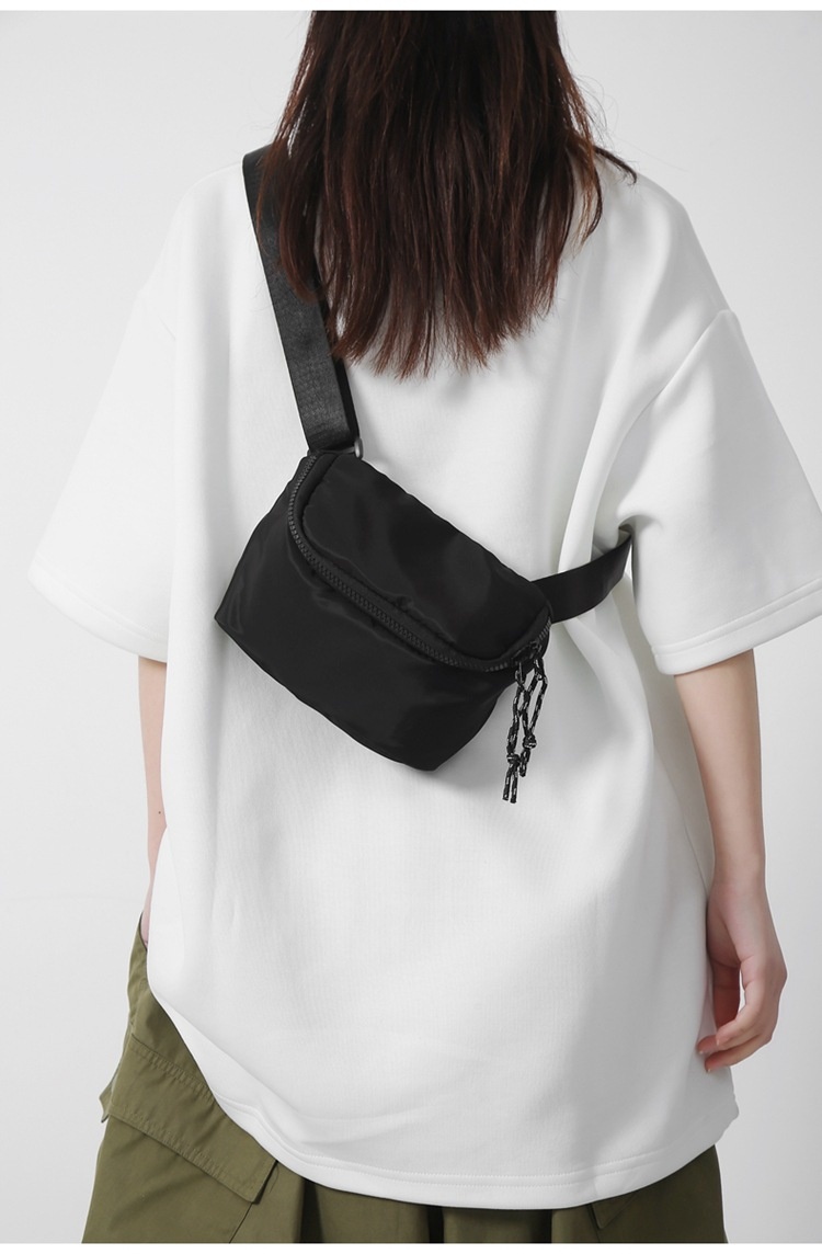001 2024 Nuevo bolso bandolera pequeño y sencillo, estilo deportivo, informal y moderno de estilo coreano._voghion.com