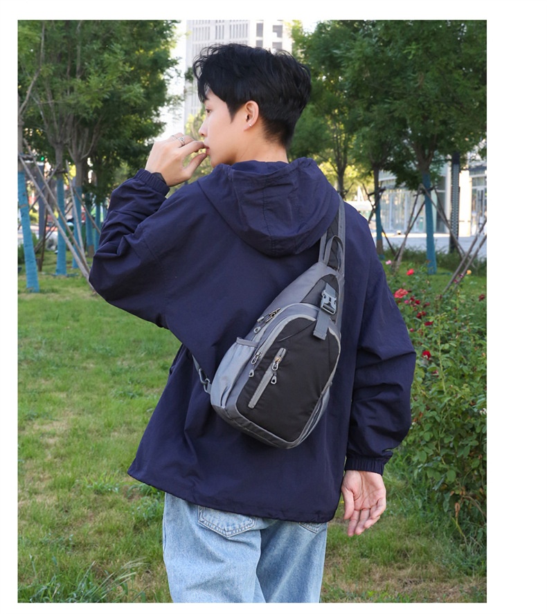 001 Cross-Border New Sports Outdoor Unisex Crossbody Canvas Casual Single Shoulder Chest Phone Bag_voghion.com