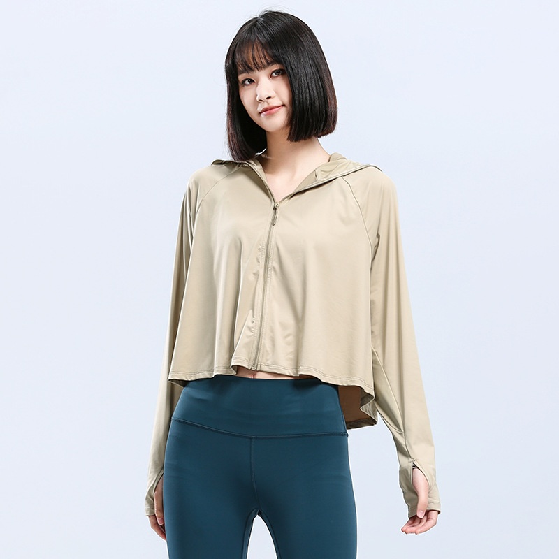 Châle ActiveGo Cloud Original en laine pour femme avec bord en caoutchouc noir, protection solaire UPF50+ UV respirante, vêtement décontracté et polyvalent_voghion.com