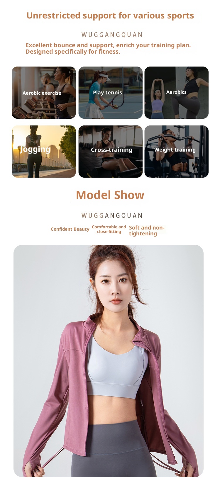 ActiveGo Yoga Jacket Top Dames Elastische Ritssluiting Outdoor Lange Mouw Fitnesskleding Kan Buiten Worden Gedragen Strak En Geruit_voghion.com