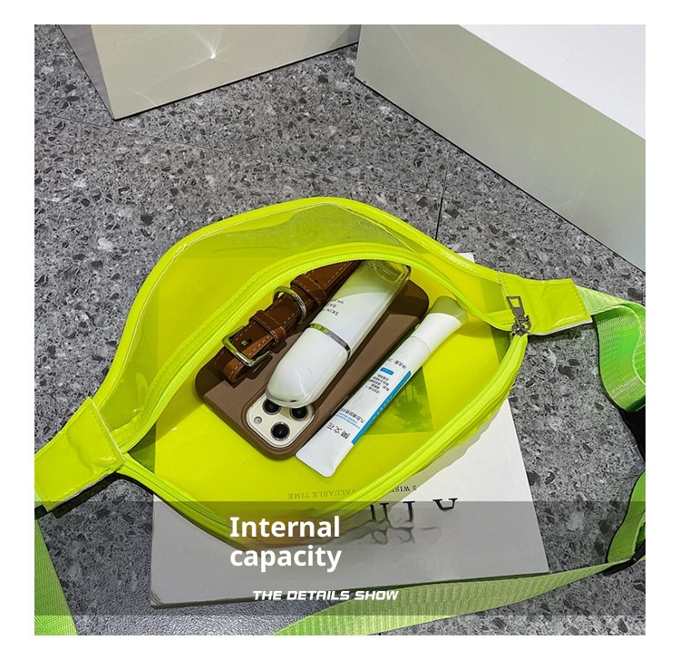 001 Bolso bandolera transparente para mujer, estilo verano 2023, de PVC, color liso, ideal para la playa._voghion.com