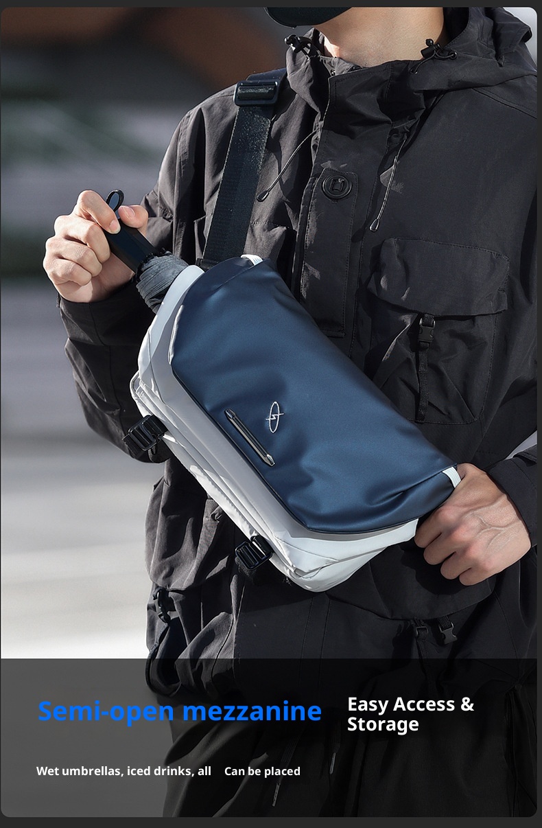 001 Xingyun 2 Crossbody Herren-Umhängetasche, einseitig, hoch geschnitten, lässig, modisch, für Radfahrer, tragbarer Rucksack_voghion.com