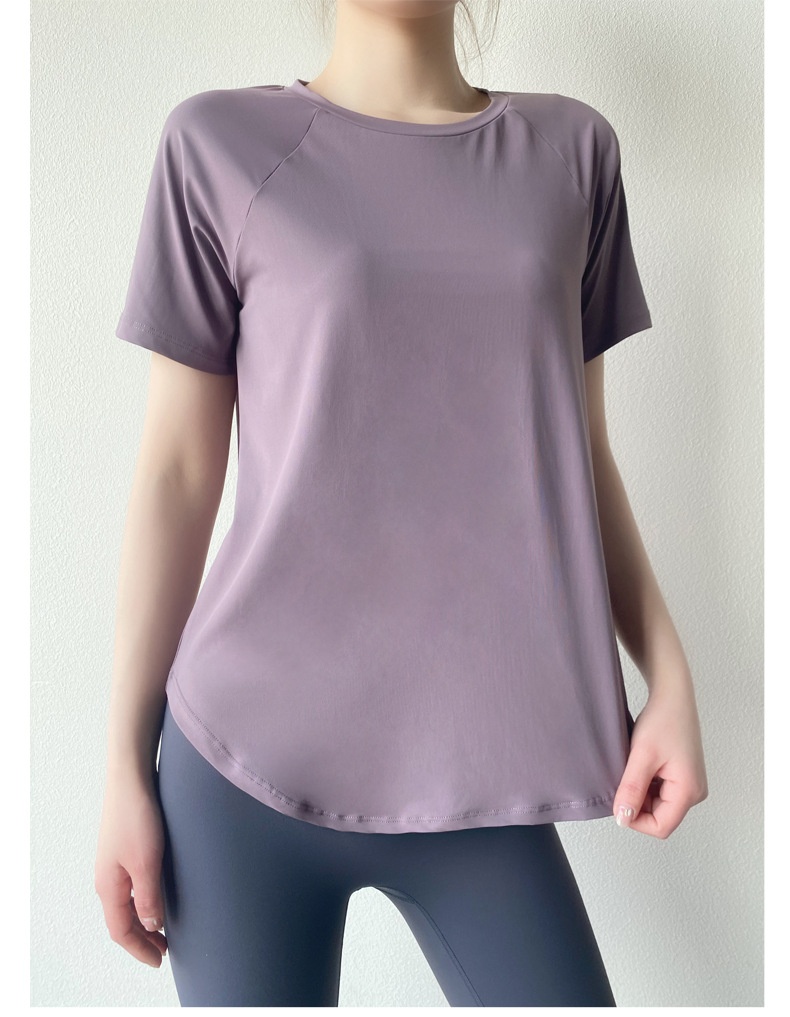 ActiveGo ActiveGo Sports Quick-Dry T-Shirt For Women Yoga Wear Cool Breathable Fitness Top Loose Slimming Outdoor Running Short Sleeve_voghion.com