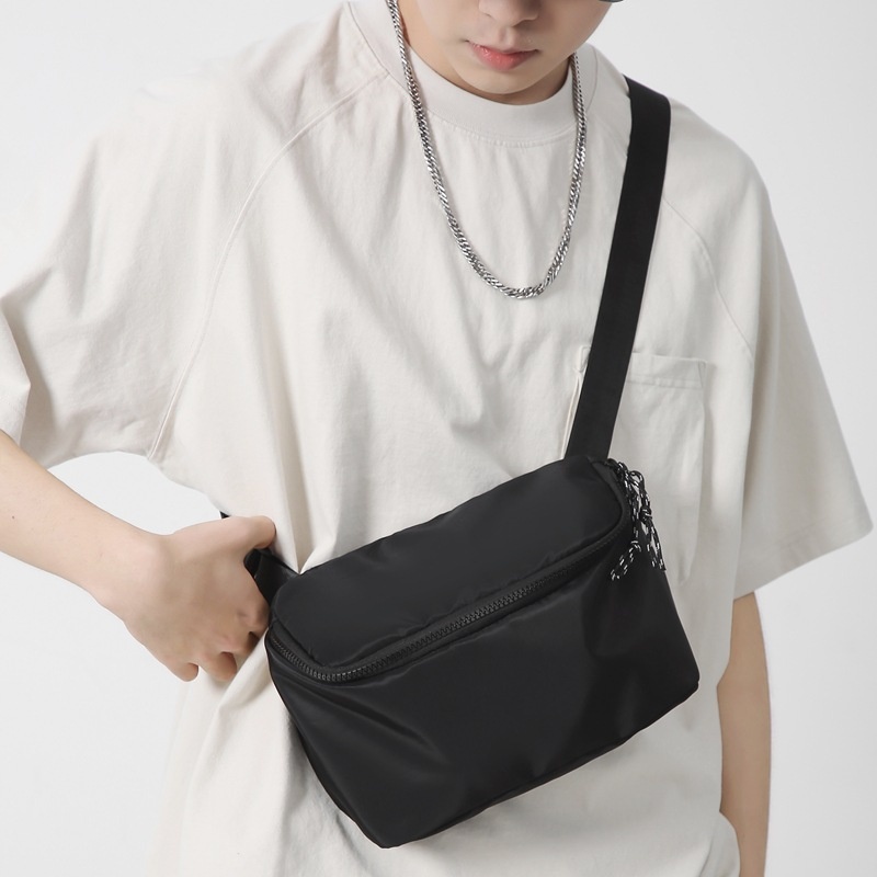 001 2024 Nuevo bolso bandolera pequeño y sencillo, estilo deportivo, informal y moderno de estilo coreano._voghion.com