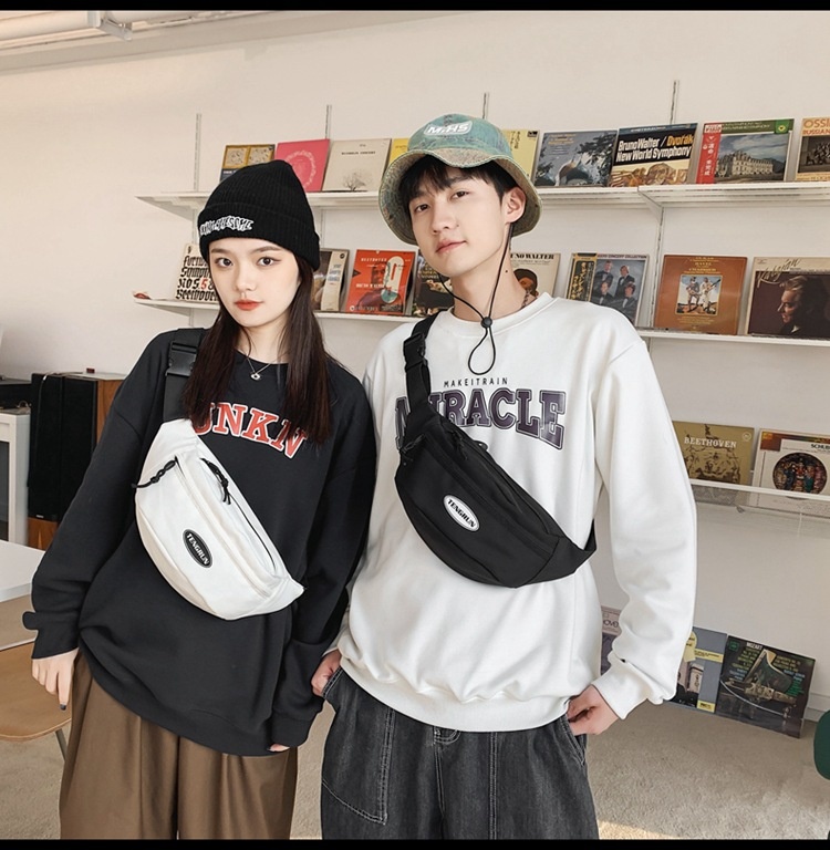 001 Chest Damen, Trendige kleine 2025 Neue Umhängetasche, Lässiger Canvas-Rucksack für Herren, Sportliche Fitness-Hüfttasche_voghion.com