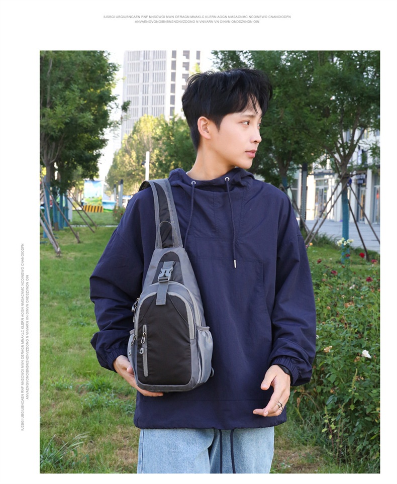 001 Cross-Border New Sports Outdoor Unisex Crossbody Canvas Casual Single Shoulder Chest Phone Bag_voghion.com