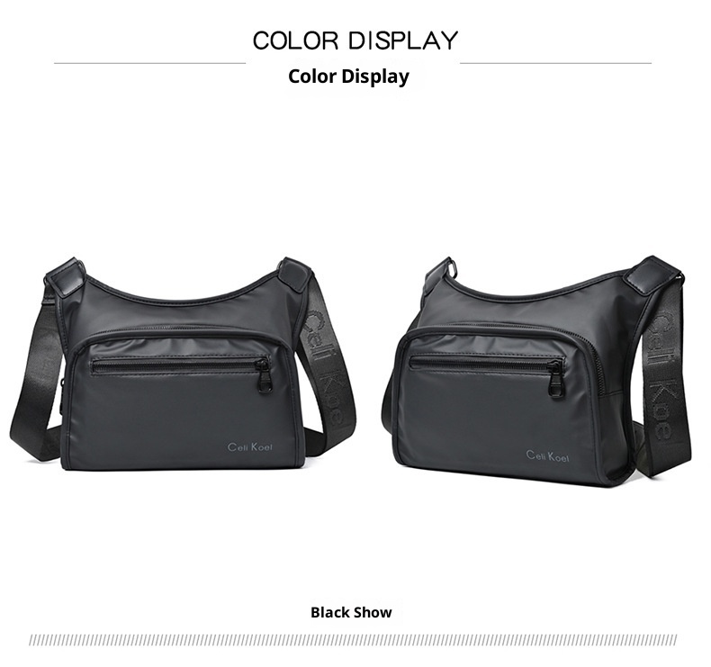 001 Crossbody For Men New Fashionable Simple Casual Shoulder Korean Style Trendy Textured Large Capacity Chest Bag_voghion.com