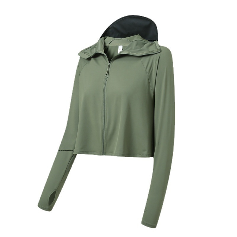 Châle ActiveGo Cloud Original en laine pour femme avec bord en caoutchouc noir, protection solaire UPF50+ UV respirante, vêtement décontracté et polyvalent_voghion.com