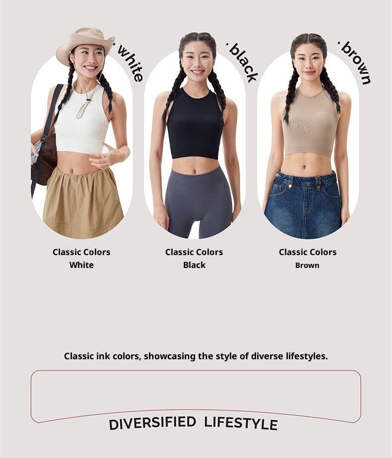 ActiveGo ActiveGo Fashion Outdoor Yoga Vest Style New Top Underwear Comfortable Sports Fitness Bra Beautiful Back Women_voghion.com