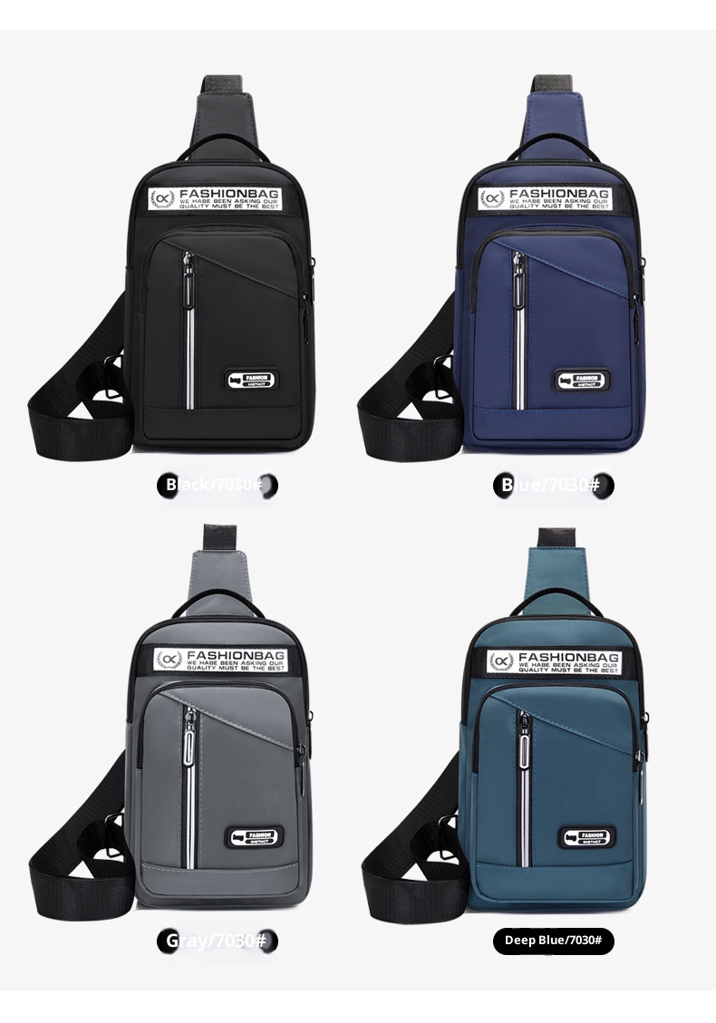 001 Oxford Stoff-Brusttasche, neue lässige Sport-Mehrzwecktasche für Damen und Herren, koreanische Version, große Kapazität, Umhängetasche_voghion.com