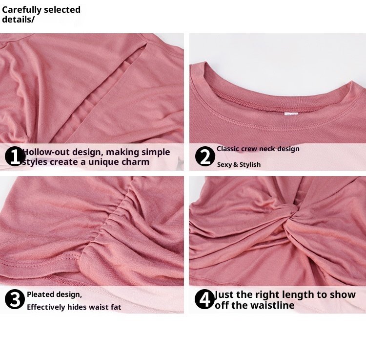 ActiveGo Sring Cover-U Short Sleeve Quick-Dry Shirt Wear T-Shirt For Women Euroean And American Fitness Yoga Outdoor Sorts_voghion.com