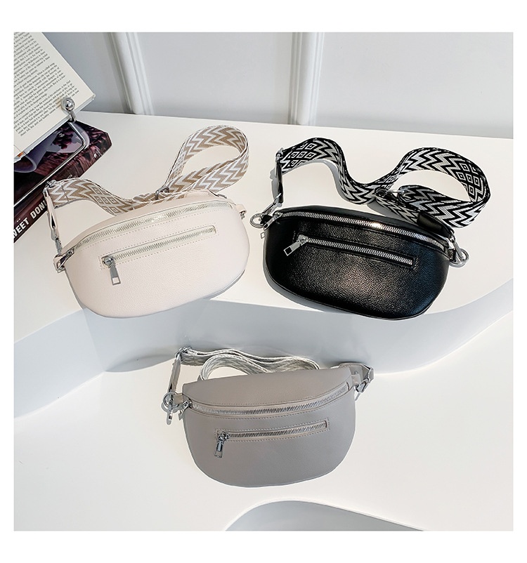 001 Cross-Border Chest For Women, New Fashionable Single Shoulder Versatile Large Capacity Saddle Trendy Waist Bag,_voghion.com