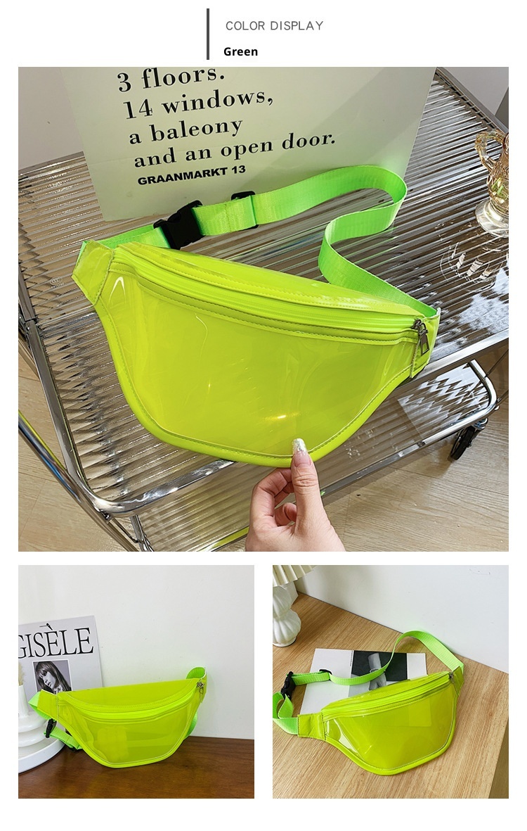 001 Bolso bandolera transparente para mujer, estilo verano 2023, de PVC, color liso, ideal para la playa._voghion.com