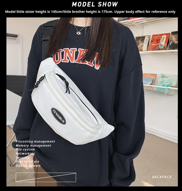 001 Chest Damen, Trendige kleine 2025 Neue Umhängetasche, Lässiger Canvas-Rucksack für Herren, Sportliche Fitness-Hüfttasche_voghion.com