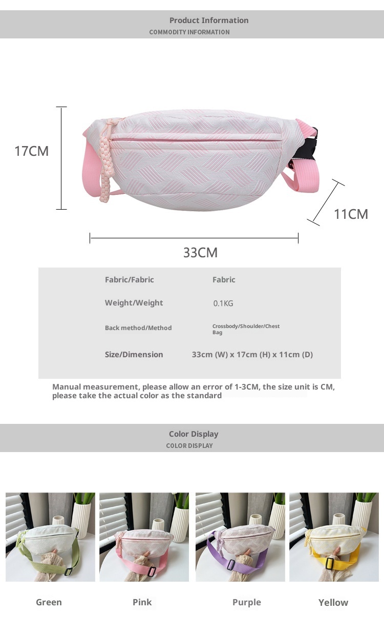 001 Minimalist Casual INS For Women Fresh Forest Style Crossbody Sports Chest Niche Student Versatile Waist Bag_voghion.com