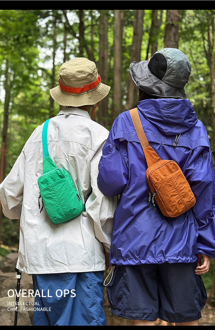 001 Einseitige Brusttasche für Herren, koreanische Version, lässiger Handy- und Münzbeutel im Instagram-Stil, geeignet für Radfahren, Wandern und andere Sportarten, kleine Herrengröße_voghion.com