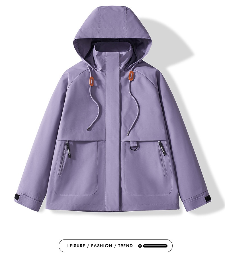 ActiveGo ActiveGo Rose Story Huang Yimei Stesso stile Single Donna Outdoor Escursionismo Casual Giacca Trench Cappotto All'ingrosso_voghion.com