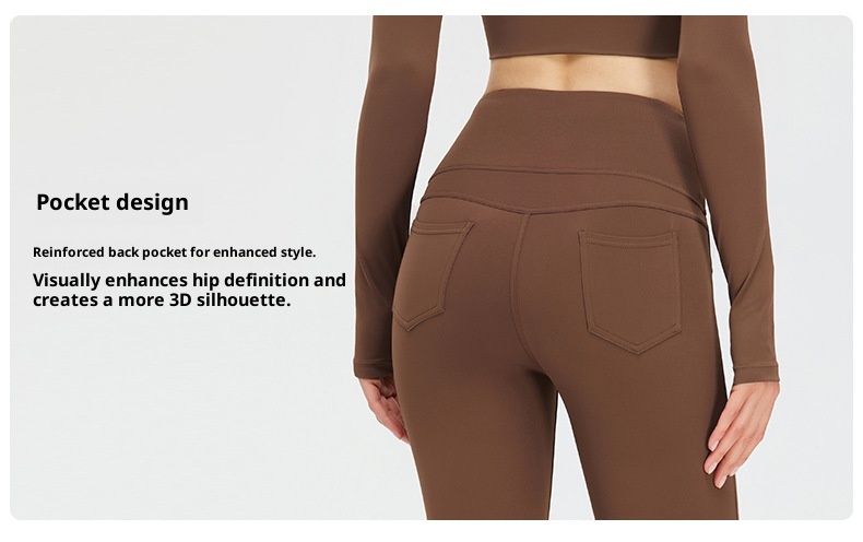 ActiveGo Spring New Style Barely There Yoga For Women High Waist Casual Slightly Flared Wide Leg Outdoor Running Sports Fitness_voghion.com