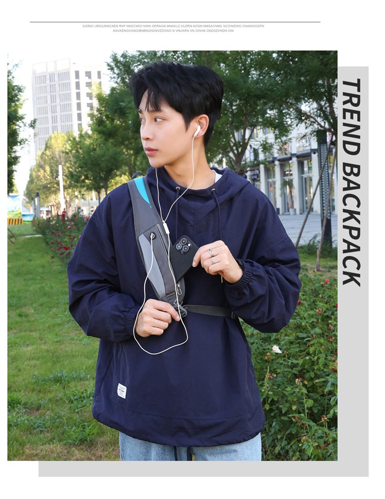 001 Cross-Border New Sports Outdoor Unisex Crossbody Canvas Casual Single Shoulder Chest Phone Bag_voghion.com