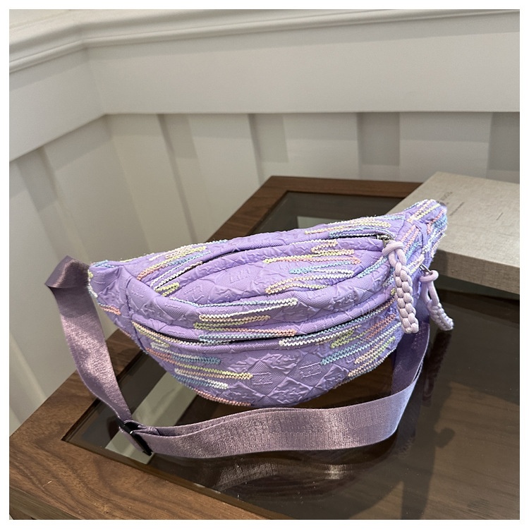 001 2025 Neue kleine Niche Umhängetasche für Damen, ideal für Studentinnen, mit Taillengürtel, weich, lässig und vielseitig._voghion.com