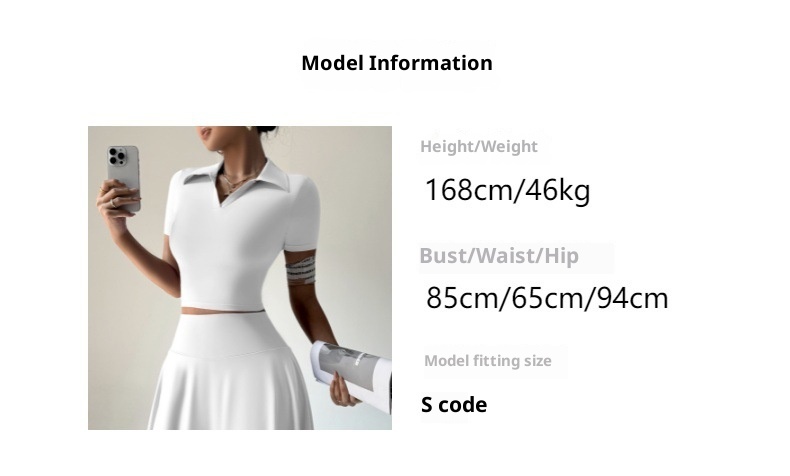 ActiveGo Summer Sports Outdoor Two-Piece Yoga Outfit Women With Pocket Short Skirt Set For Golf And Tennis_voghion.com