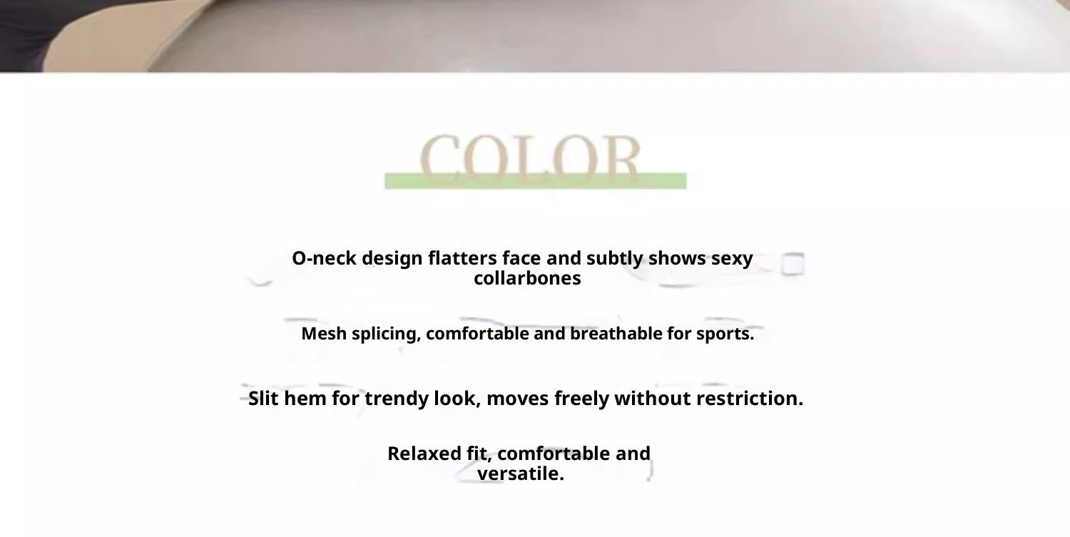 Haut de yoga ActiveGo pour femme, vêtement de sport ample et amincissant pour l'automne, idéal pour le fitness et la salle de sport. Manches longues en maille._voghion.com