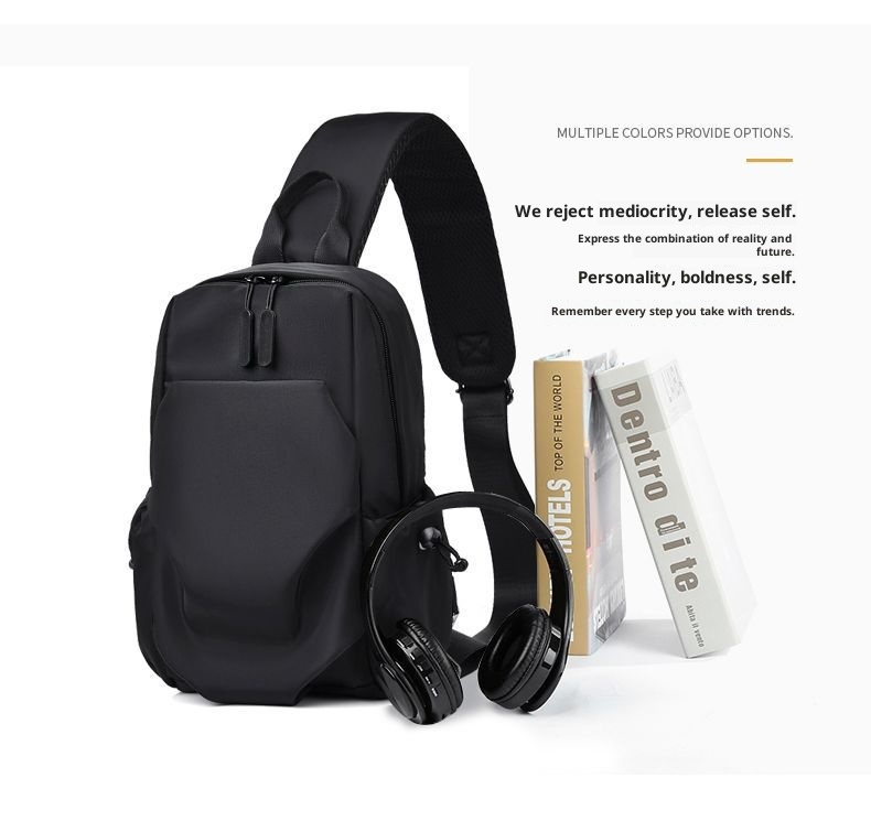 001 2025 Neu für Herren: Trendiger, lässiger, wasserdichter kleiner Brustrucksack mit großem Fassungsvermögen_voghion.com
