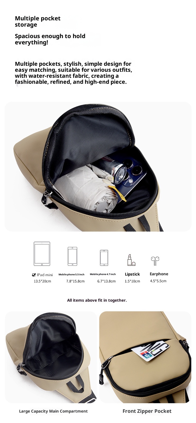 001 Men And Women Chest Custom Japanese Style Trendy Brand Simple Lightweight Ins Single Shoulder Multifunctional Casual_voghion.com