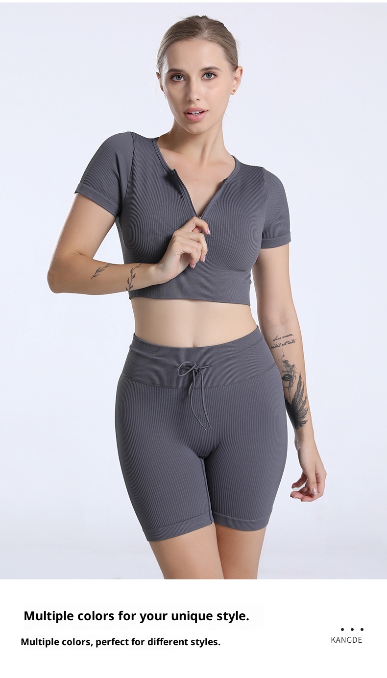 ActiveGo ActiveGo Outdoor Sports Fitness Set europeo e americano senza cuciture Abbigliamento yoga transfrontaliero di alta qualità_voghion.com