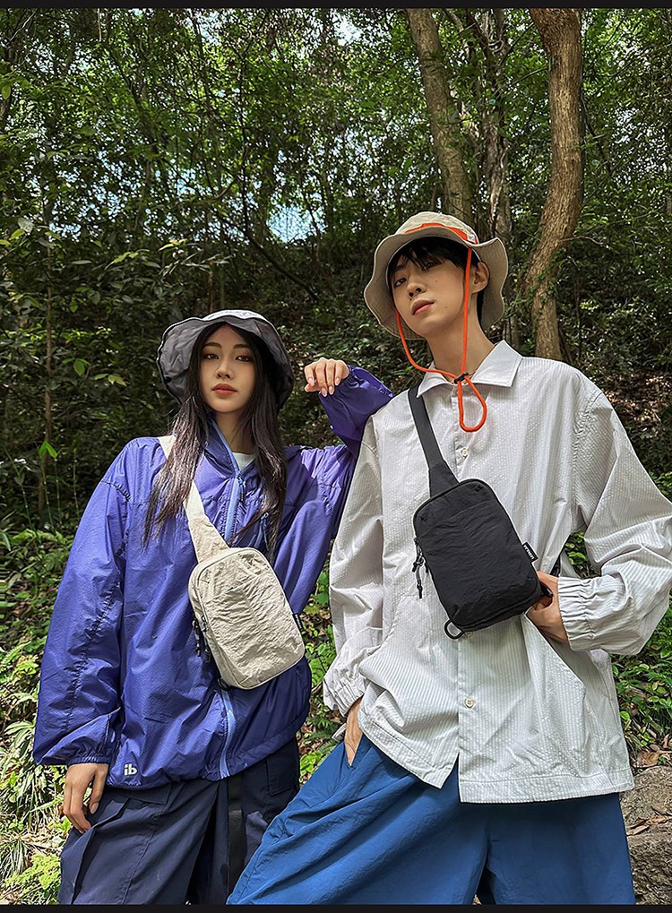 001 Einseitige Brusttasche für Herren, koreanische Version, lässiger Handy- und Münzbeutel im Instagram-Stil, geeignet für Radfahren, Wandern und andere Sportarten, kleine Herrengröße_voghion.com