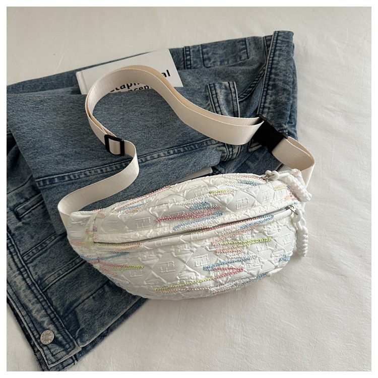 001 2025 Neue kleine Niche Umhängetasche für Damen, ideal für Studentinnen, mit Taillengürtel, weich, lässig und vielseitig._voghion.com