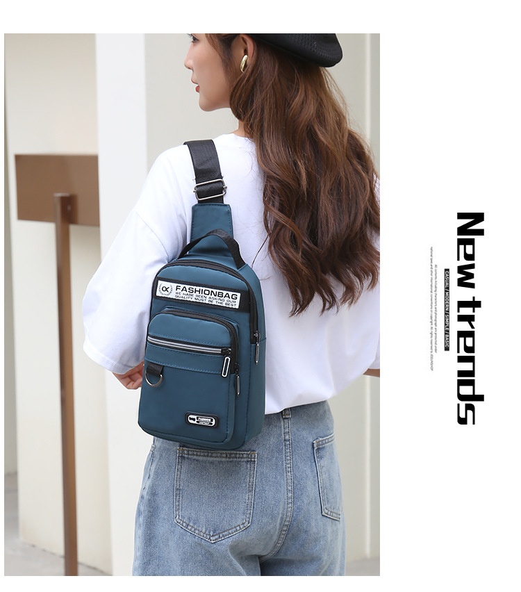 001 Oxford Stoff-Brusttasche, neue lässige Sport-Mehrzwecktasche für Damen und Herren, koreanische Version, große Kapazität, Umhängetasche_voghion.com