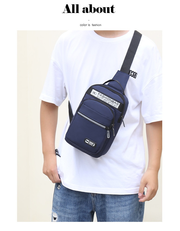 001 Oxford Stoff-Brusttasche, neue lässige Sport-Mehrzwecktasche für Damen und Herren, koreanische Version, große Kapazität, Umhängetasche_voghion.com