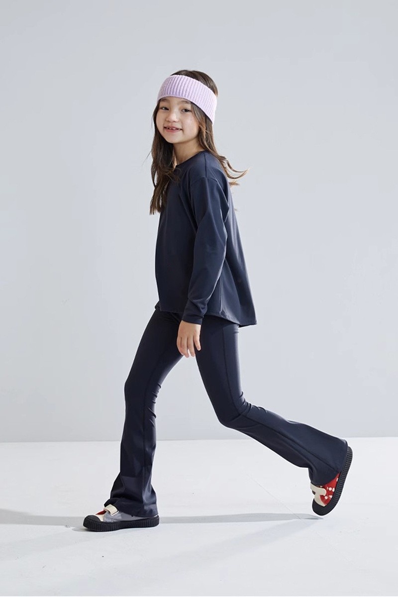 ActiveGo ActiveGo Europese en Amerikaanse UV-bescherming Ademende effen kleur Kinderyogaset Hardloopsport Buiten Lange mouwen Jas_voghion.com