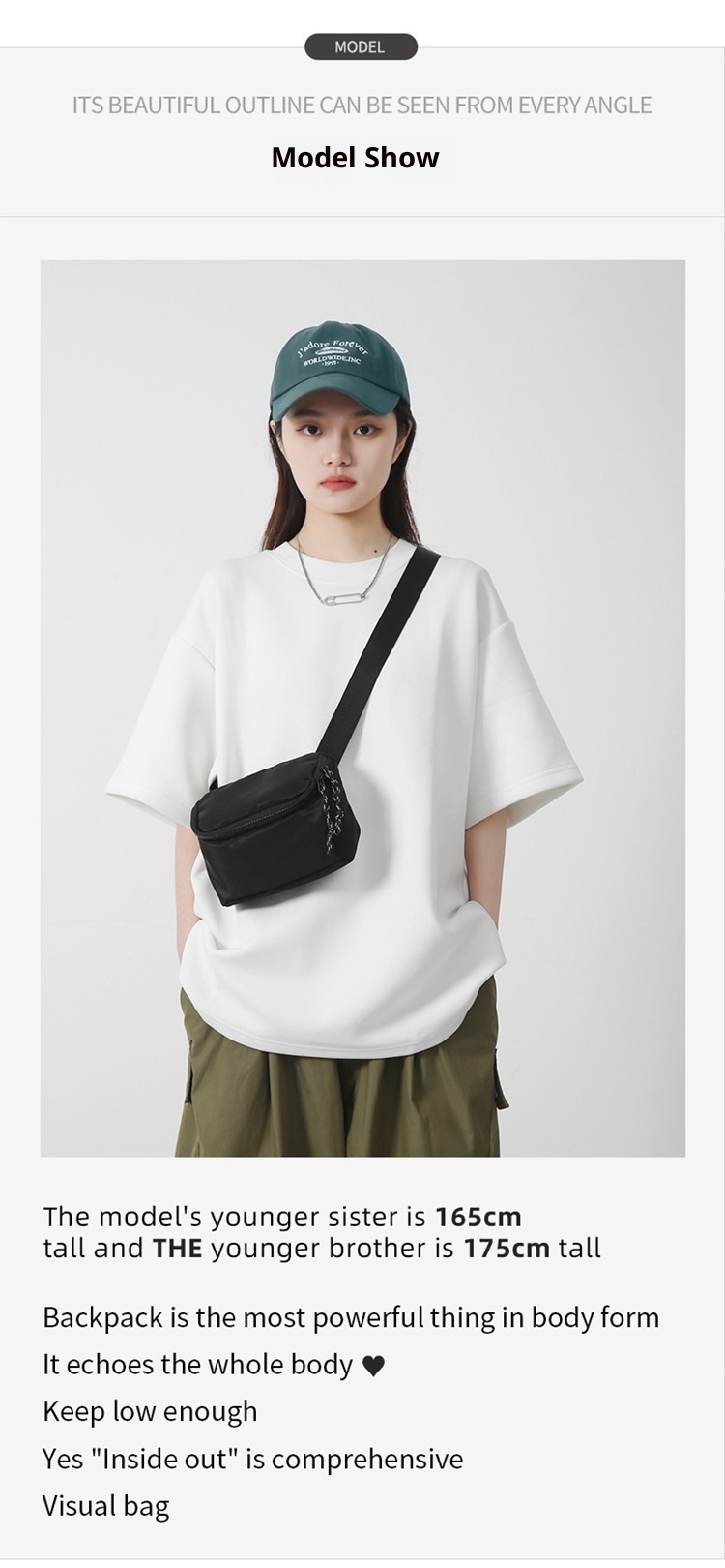 001 2024 Nuevo bolso bandolera pequeño y sencillo, estilo deportivo, informal y moderno de estilo coreano._voghion.com