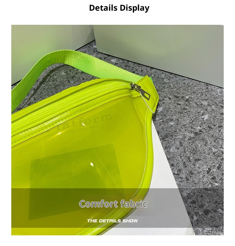 001 Bolso bandolera transparente para mujer, estilo verano 2023, de PVC, color liso, ideal para la playa._voghion.com