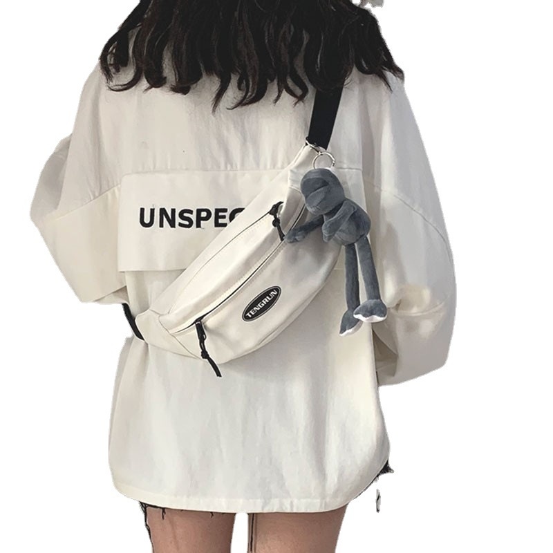 001 Chest Women, Trendy Small 2025 New Crossbody Bag, Casual Canvas Backpack For Men, Sports Fitness Waist Bag_voghion.com