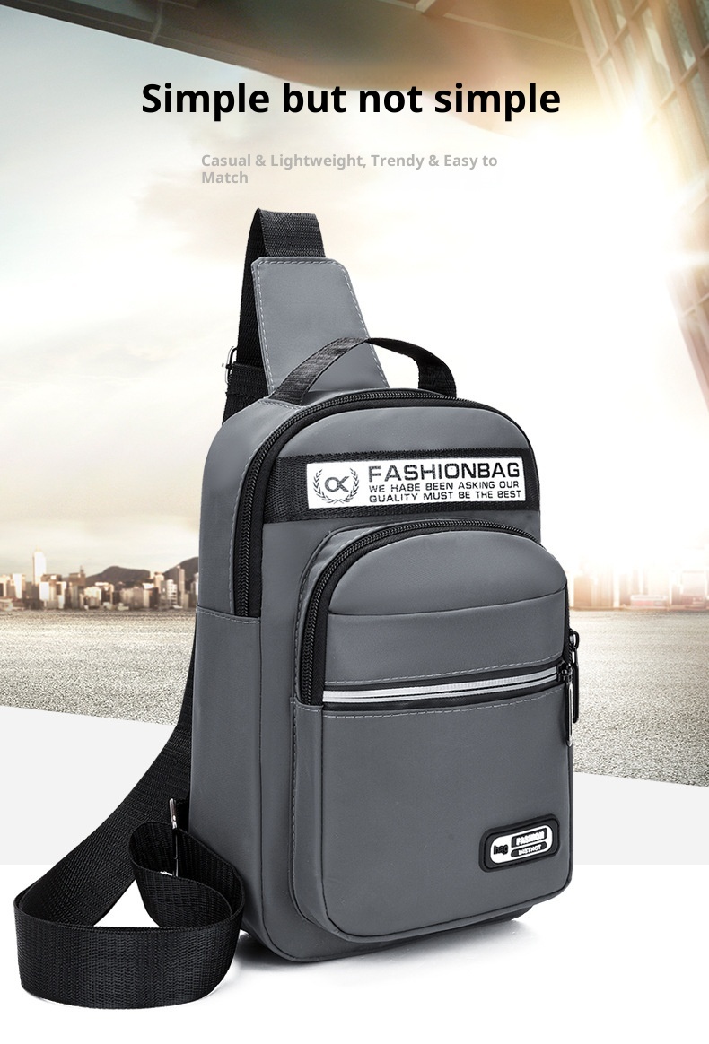 001 Oxford Stoff-Brusttasche, neue lässige Sport-Mehrzwecktasche für Damen und Herren, koreanische Version, große Kapazität, Umhängetasche_voghion.com