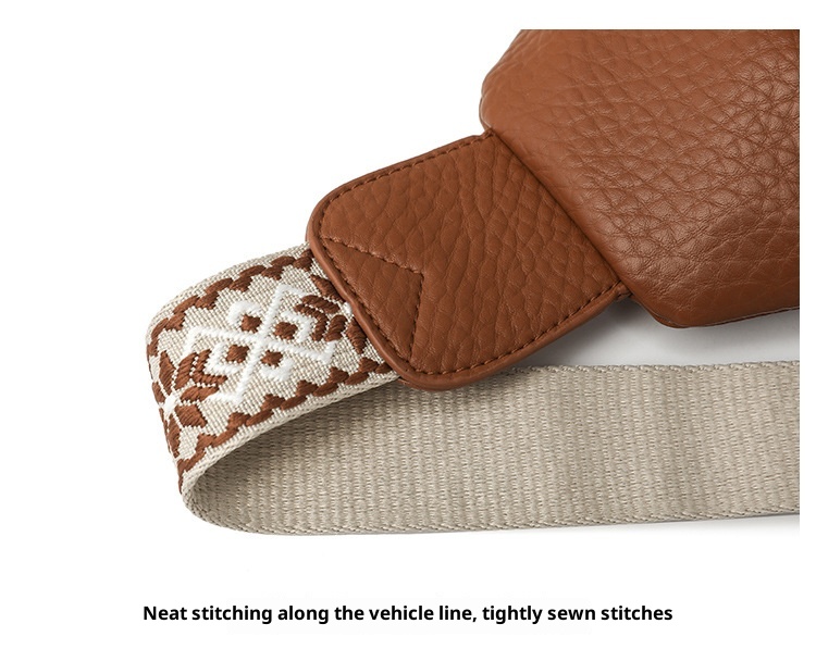 001 2025 Summer New Fashion Single Shoulder Crossbody Versatile PU Leather Large Capacity Casual Travel Women's Chest Bag_voghion.com