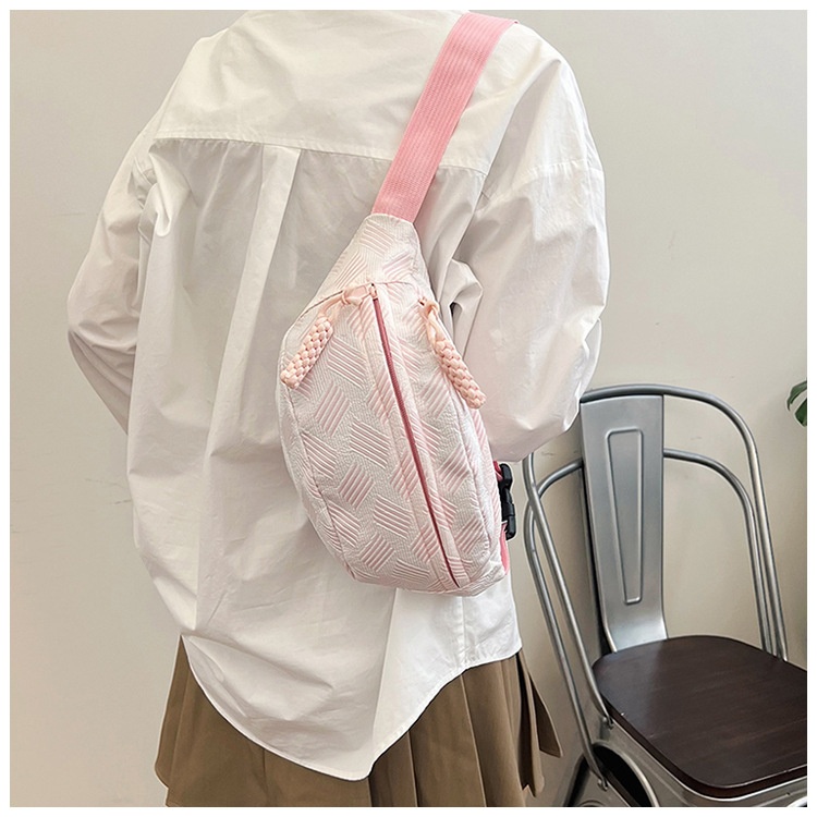 001 Minimalist Casual INS For Women Fresh Forest Style Crossbody Sports Chest Niche Student Versatile Waist Bag_voghion.com