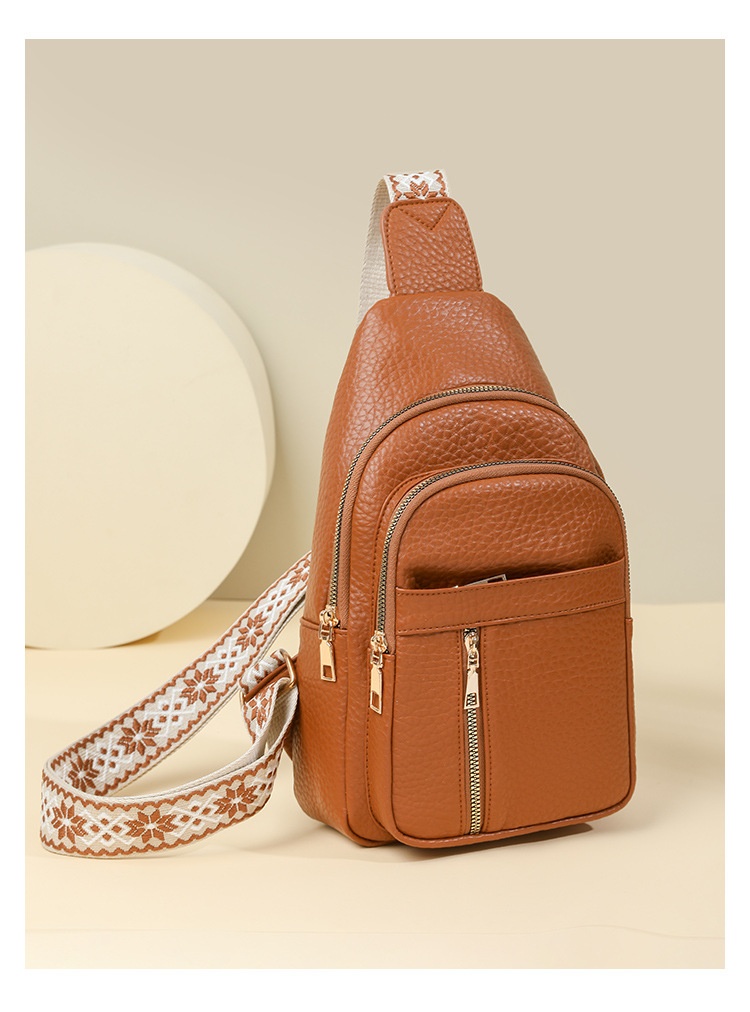 001 2025 Summer New Fashion Single Shoulder Crossbody Versatile PU Leather Large Capacity Casual Travel Women's Chest Bag_voghion.com
