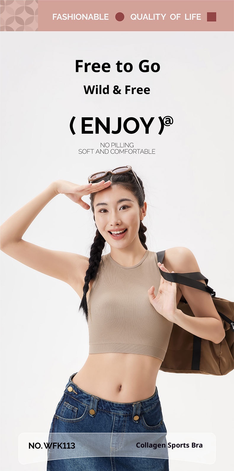 ActiveGo ActiveGo Fashion Outdoor Yoga Vest Style New Top Underwear Comfortable Sports Fitness Bra Beautiful Back Women_voghion.com