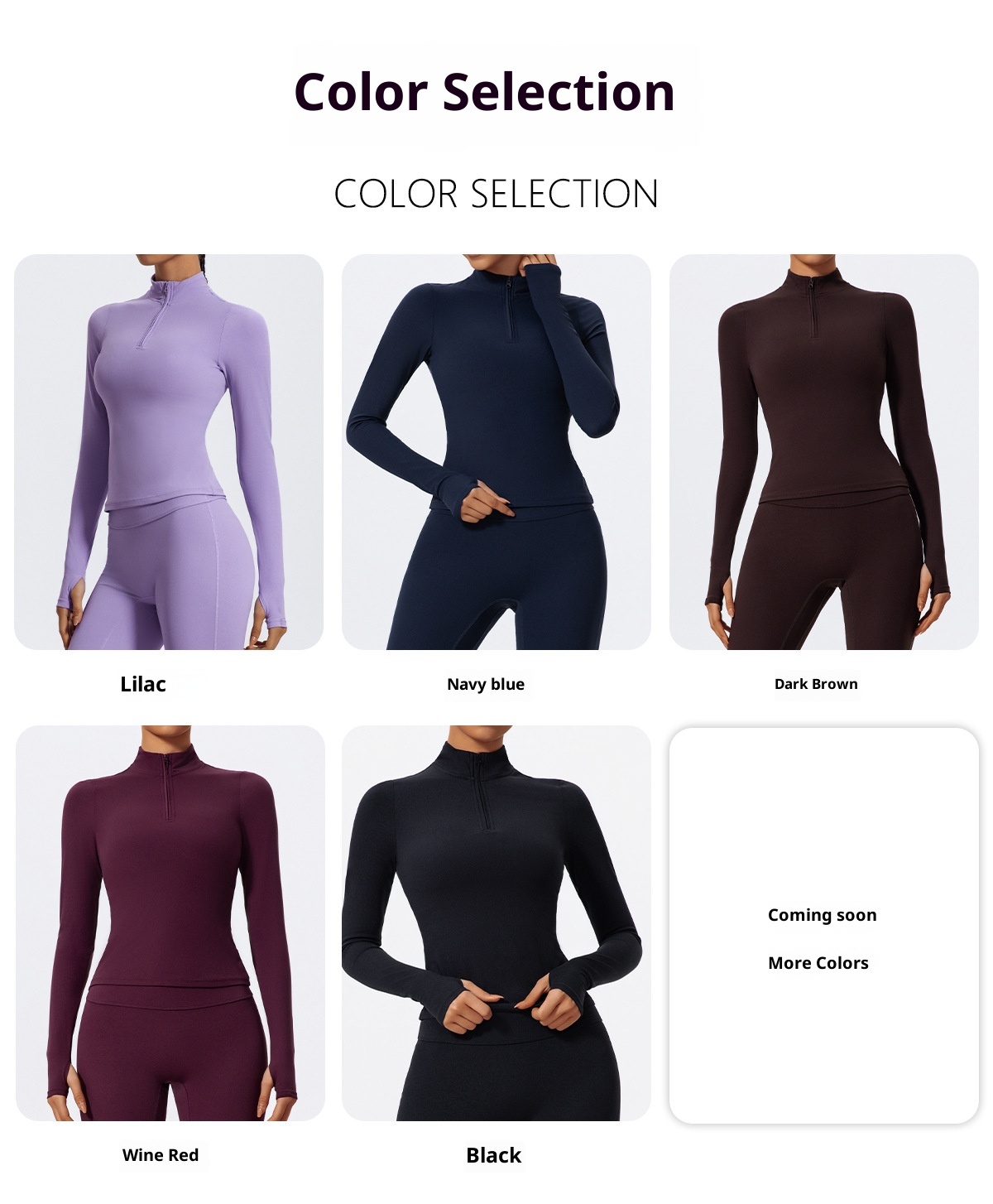 ActiveGo ActiveGo Xijia Cross-Border Set da yoga a maniche lunghe slim fit con mezza zip, abbigliamento sportivo da corsa all'aperto_voghion.com