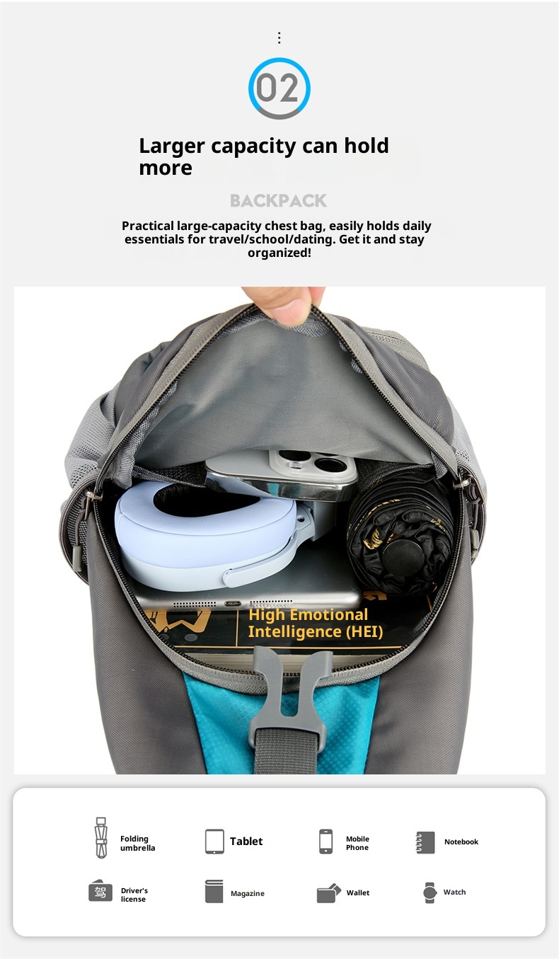 001 Cross-Border New Sports Outdoor Unisex Crossbody Canvas Casual Single Shoulder Chest Phone Bag_voghion.com