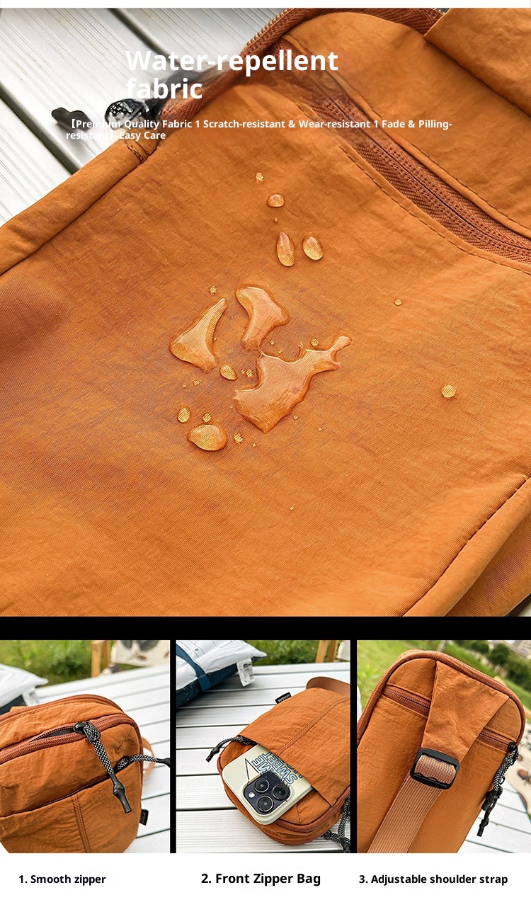 001 Einseitige Brusttasche für Herren, koreanische Version, lässiger Handy- und Münzbeutel im Instagram-Stil, geeignet für Radfahren, Wandern und andere Sportarten, kleine Herrengröße_voghion.com