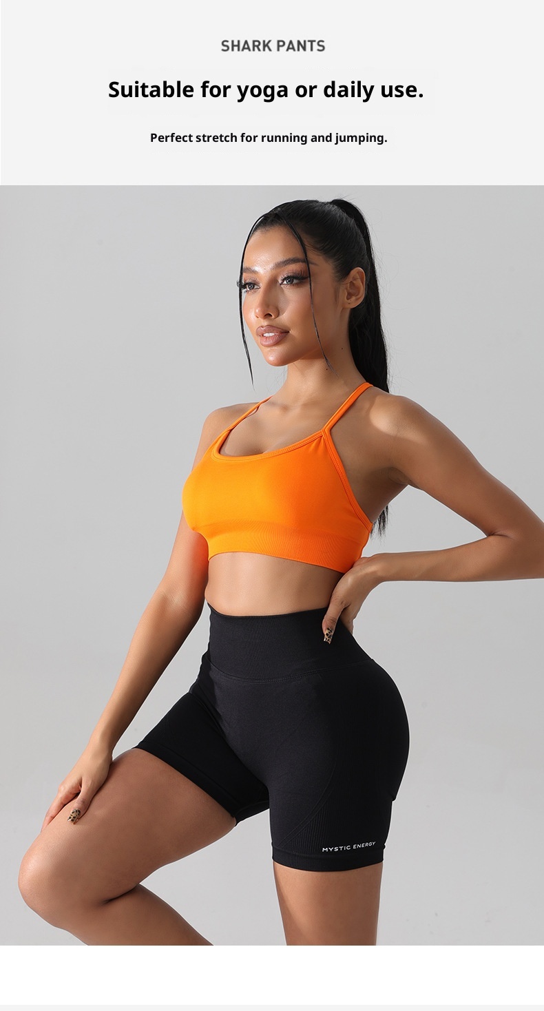 Débardeur court de yoga ActiveGo pour femme, séchage rapide, soutien-gorge dos croisé, sous-vêtements de sport pour la course à pied et le fitness en extérieur (vente en gros)_voghion.com