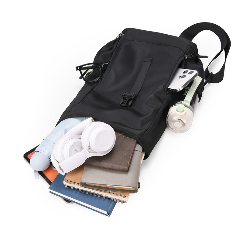 001 Cross-border New Men's Multifunctional Shoulder Commuting Simple Lightweight Chest Bag Large Capacity Outdoor_voghion.com