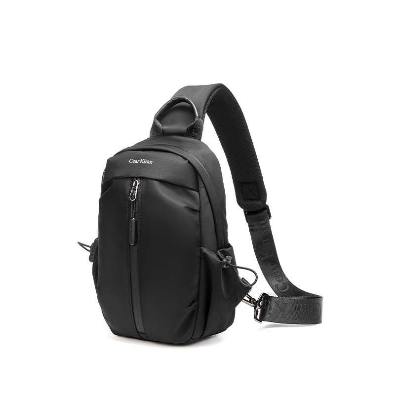 001 Korean Style Trendy Casual Men's Chest Sports Cycling Waterproof Port Shoulder Simple Fashion Crossbody Bag_voghion.com